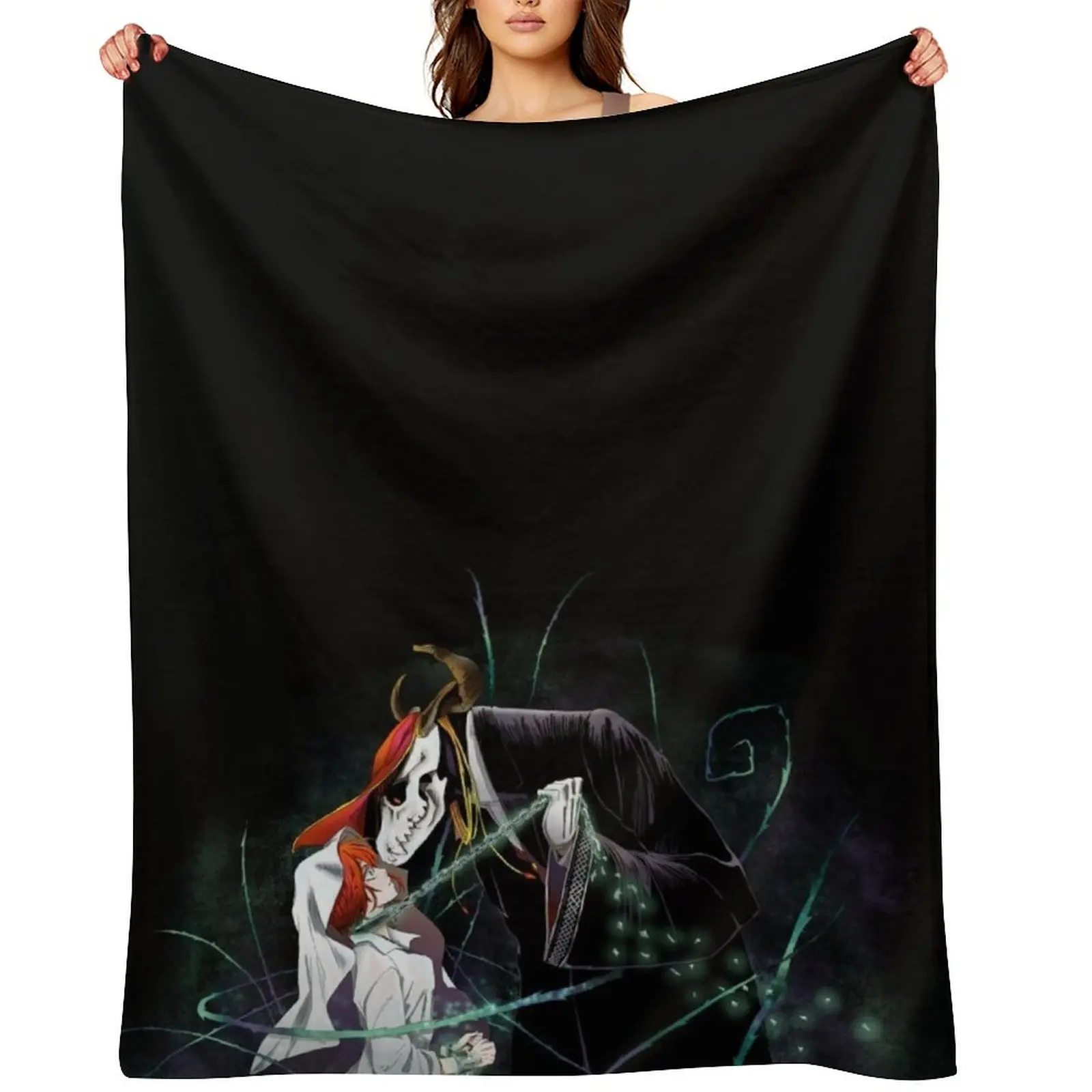 

The Ancient Magus Bride Throw Blanket Shaggy Luxury Brand Cute Plaid Luxury Blankets