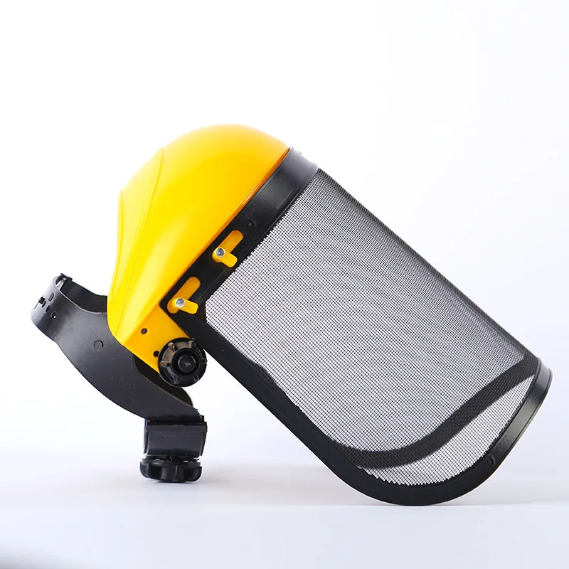 

Стальная сетчатая маска на голову, защитное снаряжение для обрезки сада, соломенная шляпа для резки, брызгозащищенный экран, защитная маска