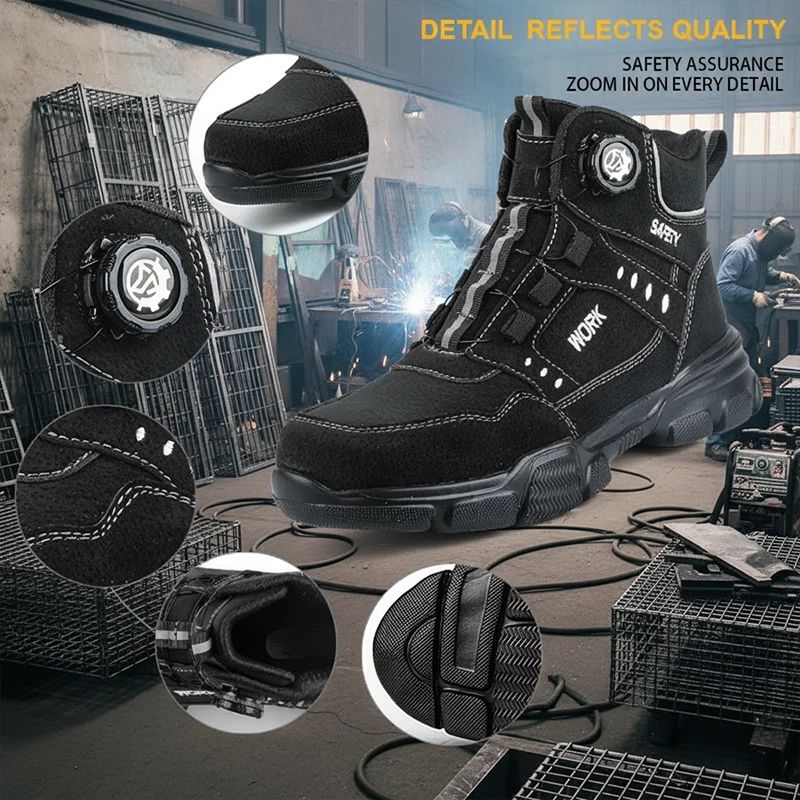 Sicherheitsschuhe, Arbeitsschuhe, Bergbaustiefel, Haushaltsreinigungsschuhe, Logistik- und Transportschuhe, Anticrash-Schuhe – Detail 2