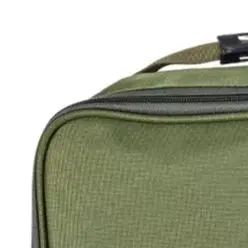 Green 600D Oxford Fabric Fishing Reel Storage Bag With Removable Partitions Large Capacity 37x37x15cm Tackle Carrying Case For O