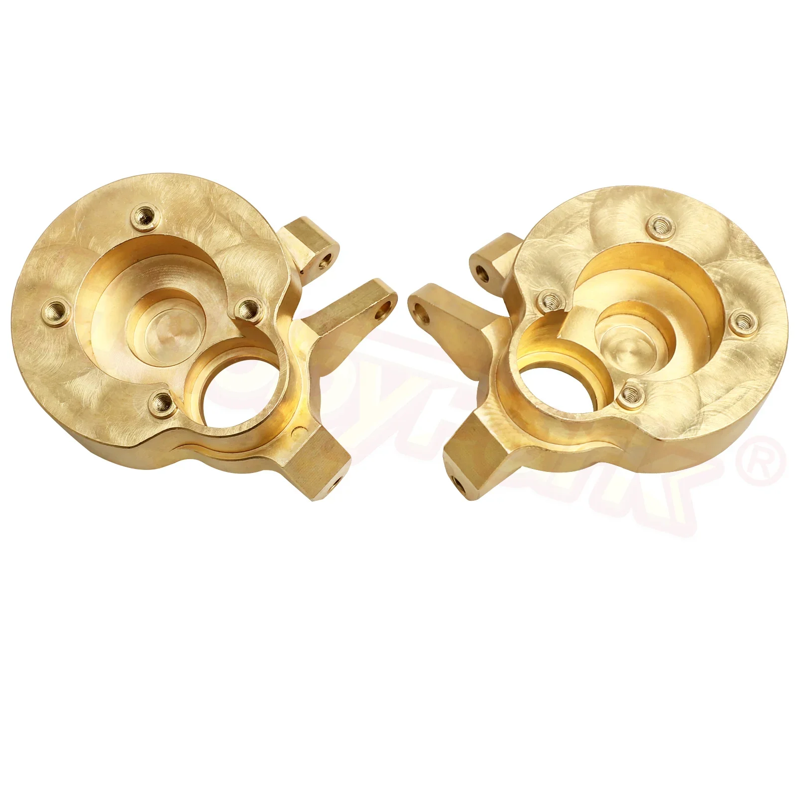 HobbyPark SCX10 III Upgrades Brass Inner Portal Cover Set Steering Knuckles for Axial Capra UTB AXI03007