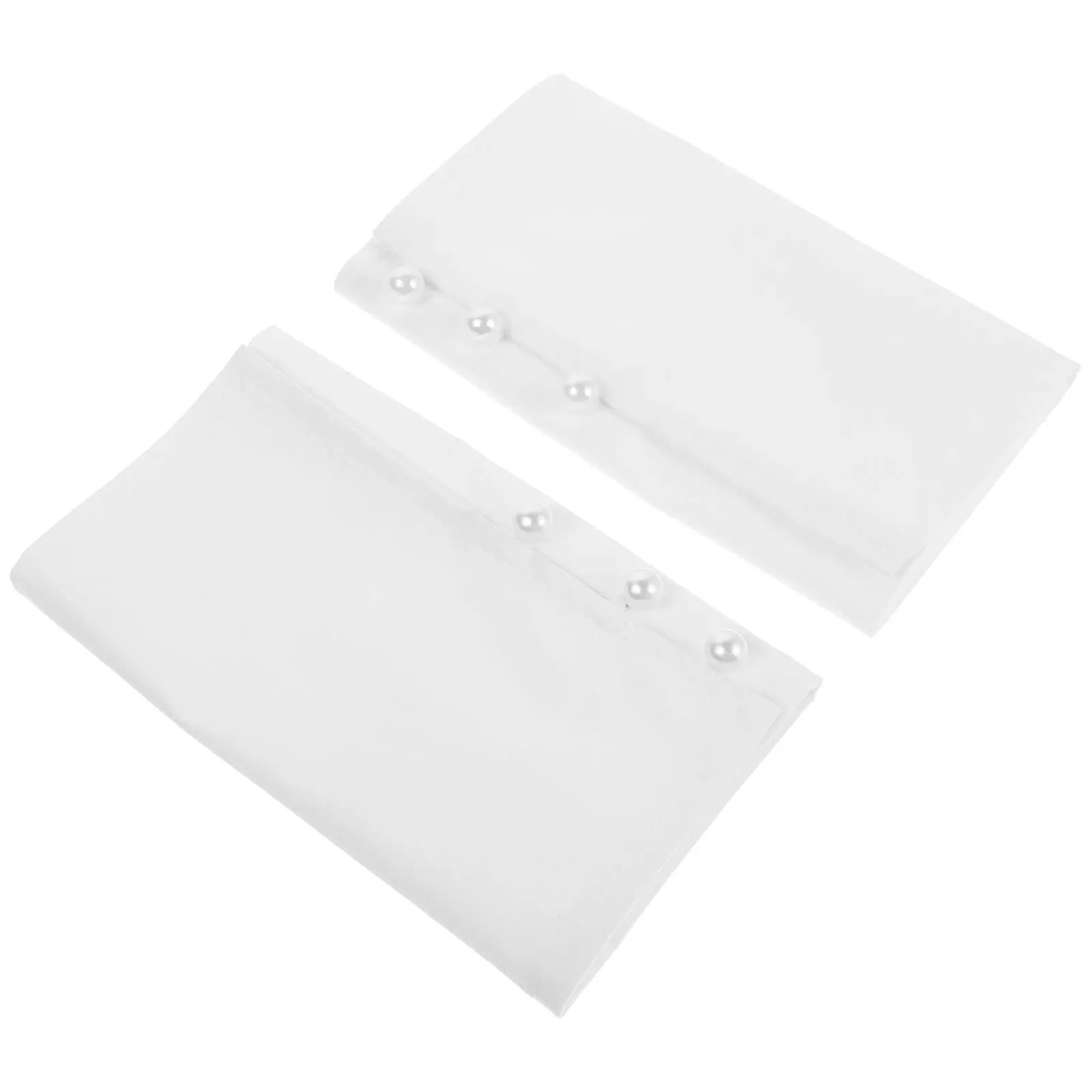 1Pair Cotton Detachable Sleeve Cuff Fake Wrist Cuff Removable False Sleeves for Shirts Blouse Sweaters Coat Fake Wrist Sleeves