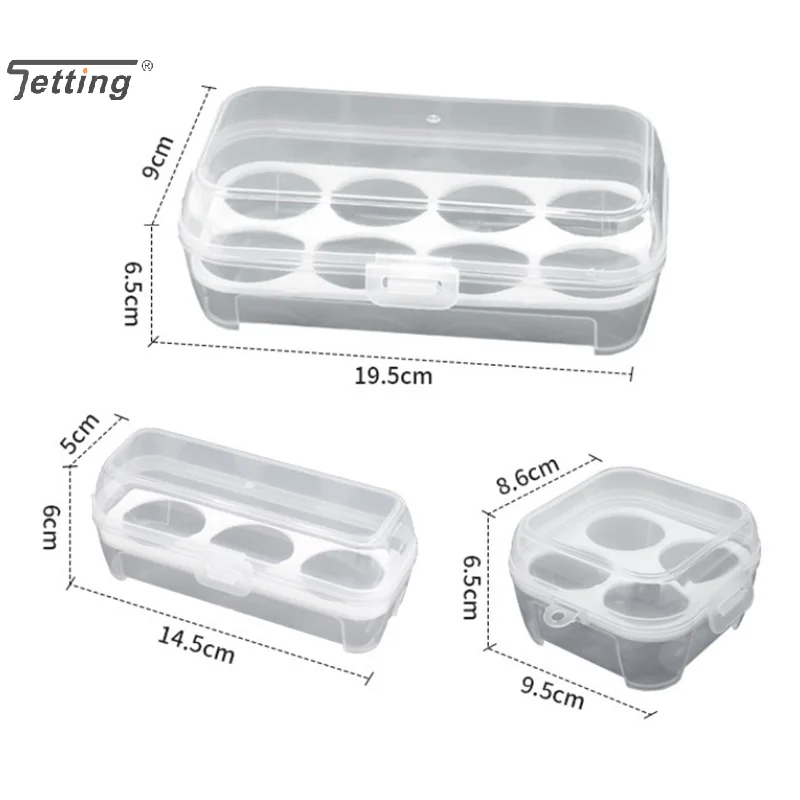 Outdoor Shockproof Egg Box Storage Box, Portable Camping Shatterproof Egg Tray, Home Plastic Protection Box, Travel Shatterproof