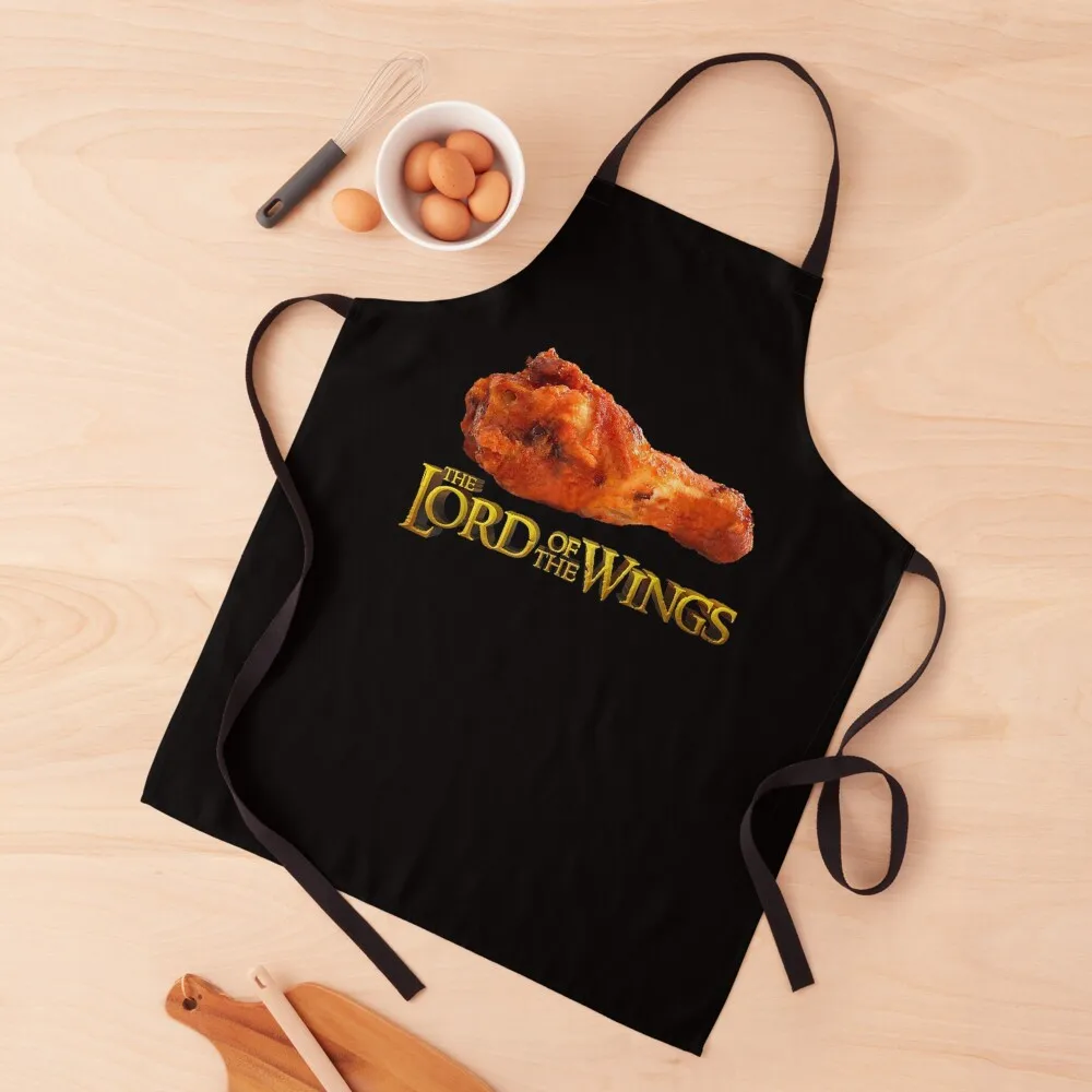 

Lord of the Wings - Funny BBQ Chef Cook gift Chicken WingsApron Customizable Apron Woman Apron For Man Haircut