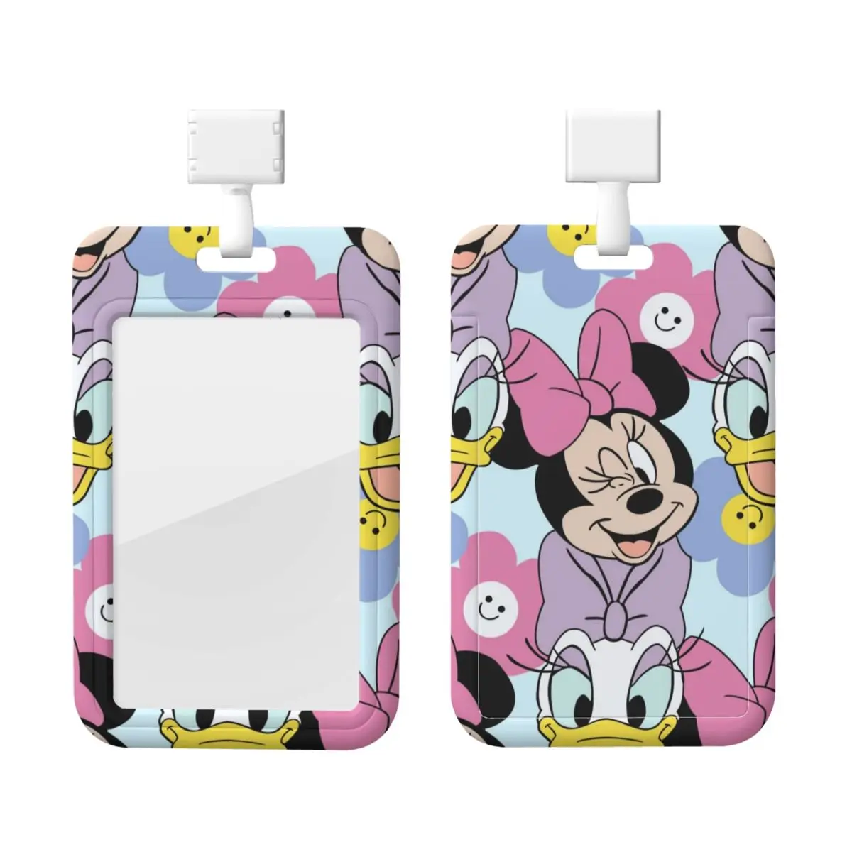 

Custom Cartoon Mickey Mouse Minnie Card Badge Holder Card Holder Men Women Neck Strap ID Credential Holder For Nurse
