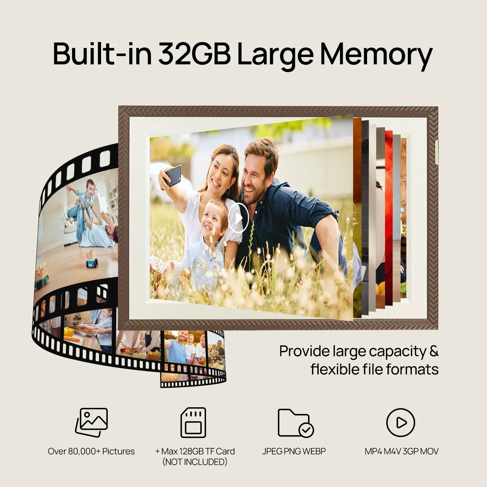 Arzopa D10 10.1 Inch Wifi Touch Video NFT Digital Photo Picture Cuadros Bilderrahmen Lcd Cloud Frameo Digital Photo Frame