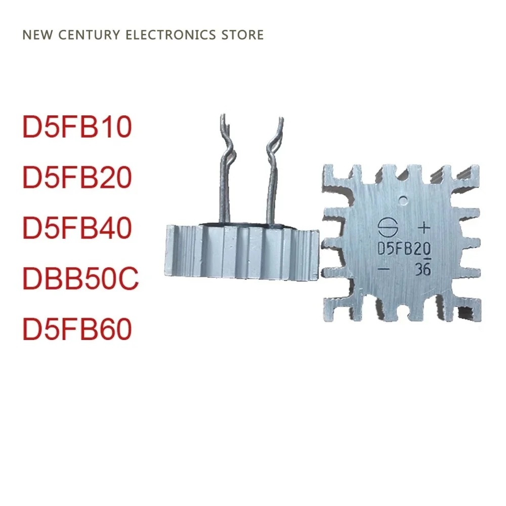 5pcs/lot D5FB10 D5FB20 D5FB40 DBB50C D5FB60 rectifier bridge