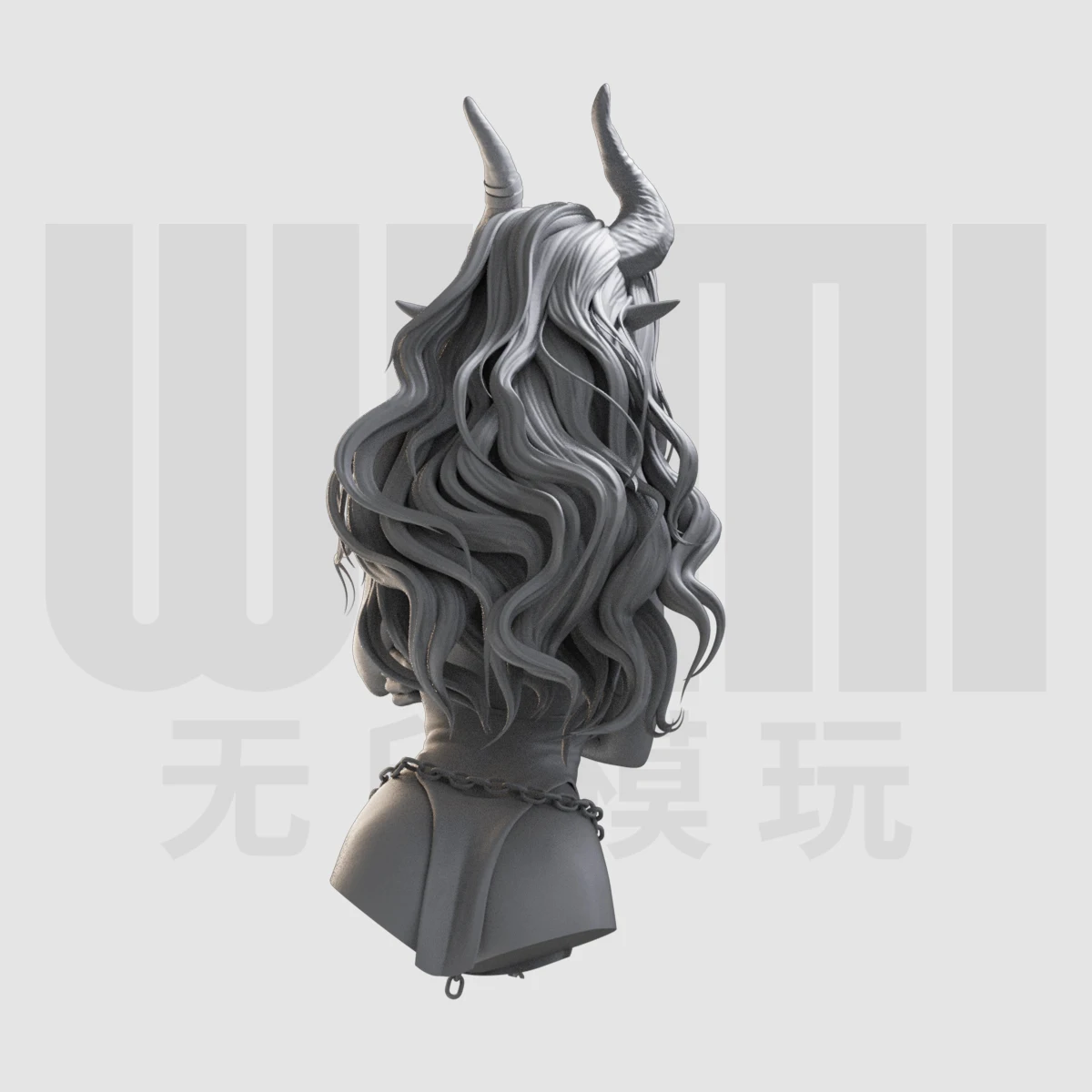 1/10 Charm Half Body Western Fantasy Character Resin White Model GK figure Model