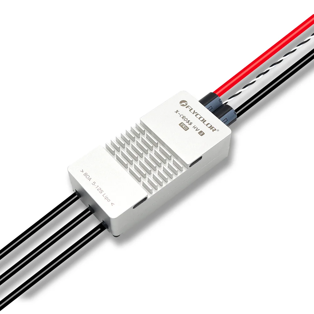 Flycolor X-Cross HV3 Pro 80A ESC 5-12S BLHeli-32 Dshot Proshot 64MHz ARM 32-Bit Speed Controller for RC FPV Racing Drone Parts