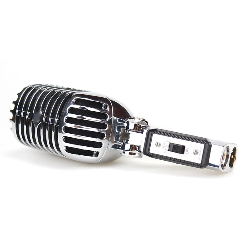 55SH SERIES II Metal Vintage Microphone Simulation Classic Dynamic Vocal Mic Wired Microphone Recording for Karaoke Recording