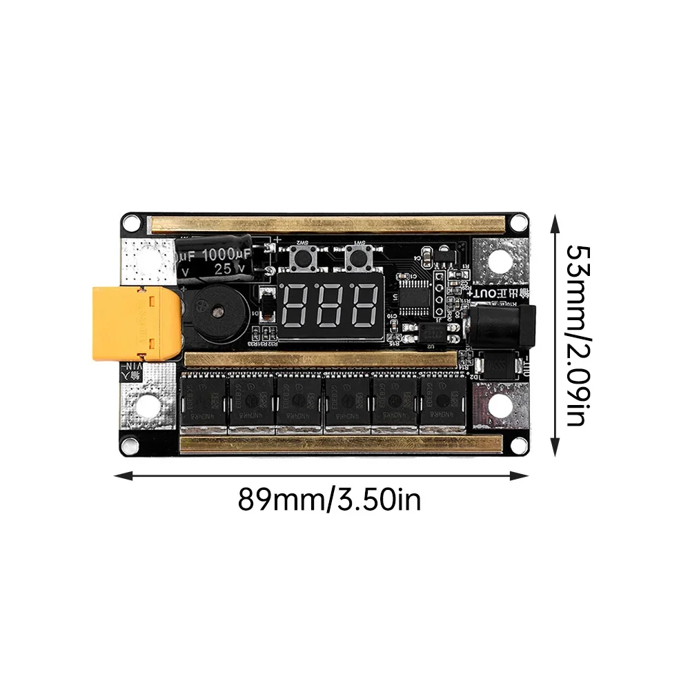 ชุดเครื่องเชื่อมจุดแบบพกพา GX591 DIY สำหรับแบตเตอรี่ลิเธียมโทรศัพท์มือถือ 18650 พร้อมแผงควบคุม 12V
