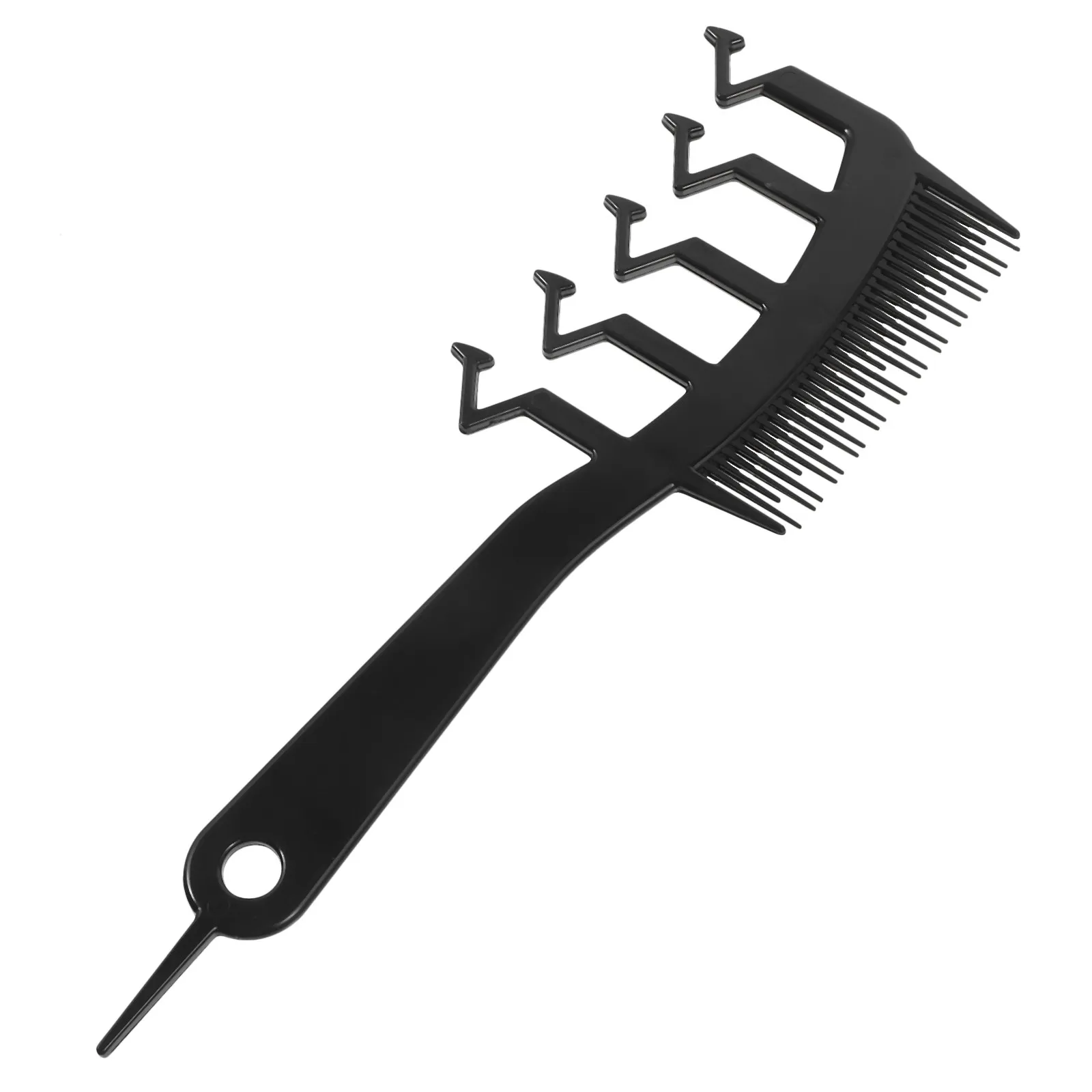Lightweight Ergonomic Z Shaped Hair Cutting Comb Wide Tooth Fine Teeth Dual Purpose Barber Comb for Salon Barbershop Home Use