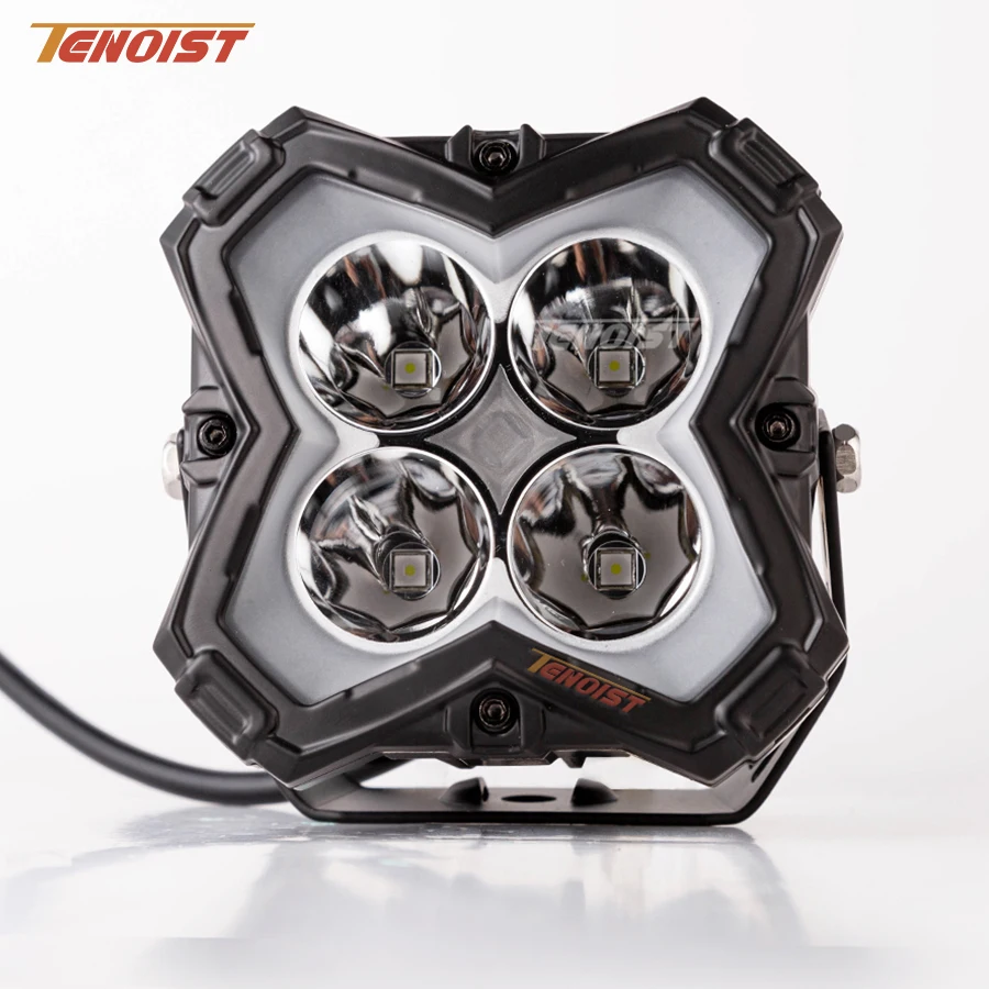 

High Power 4 Inch White Yellow With DRL Spot LED Driving Head Fog Light for Motorcycle Truck Car SUV Offroad ATV UTV BUS 12-80V