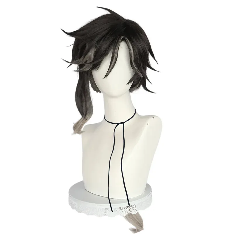 

NewGenshin Impact Sethos Cosplay Wig 80cm Long Braid Wig Sethos Heat-resistant Fiber Hair for Party Halloween Costume + Wig Net2