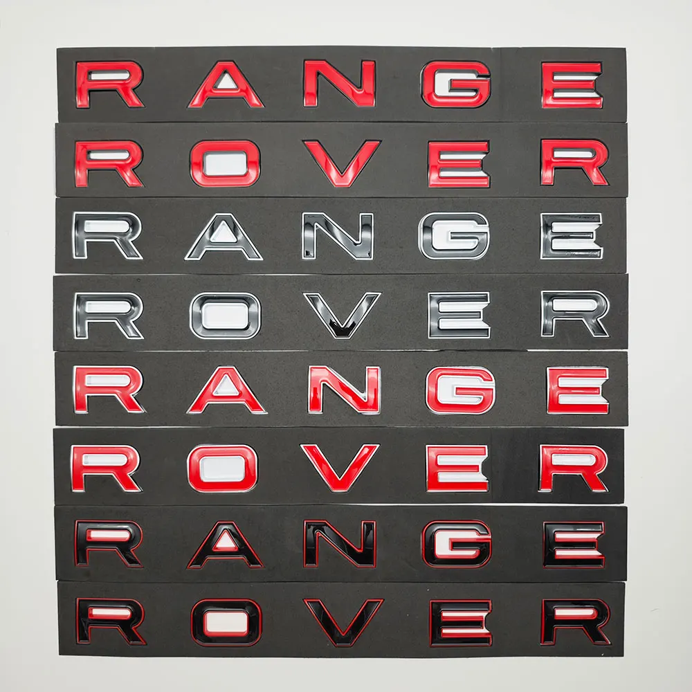 New 3D Logo Range Rover Letters Emblem Car Front Hood Bonnet Sticker For Range Rover Discovery Sport Evoque Vogue Accessories