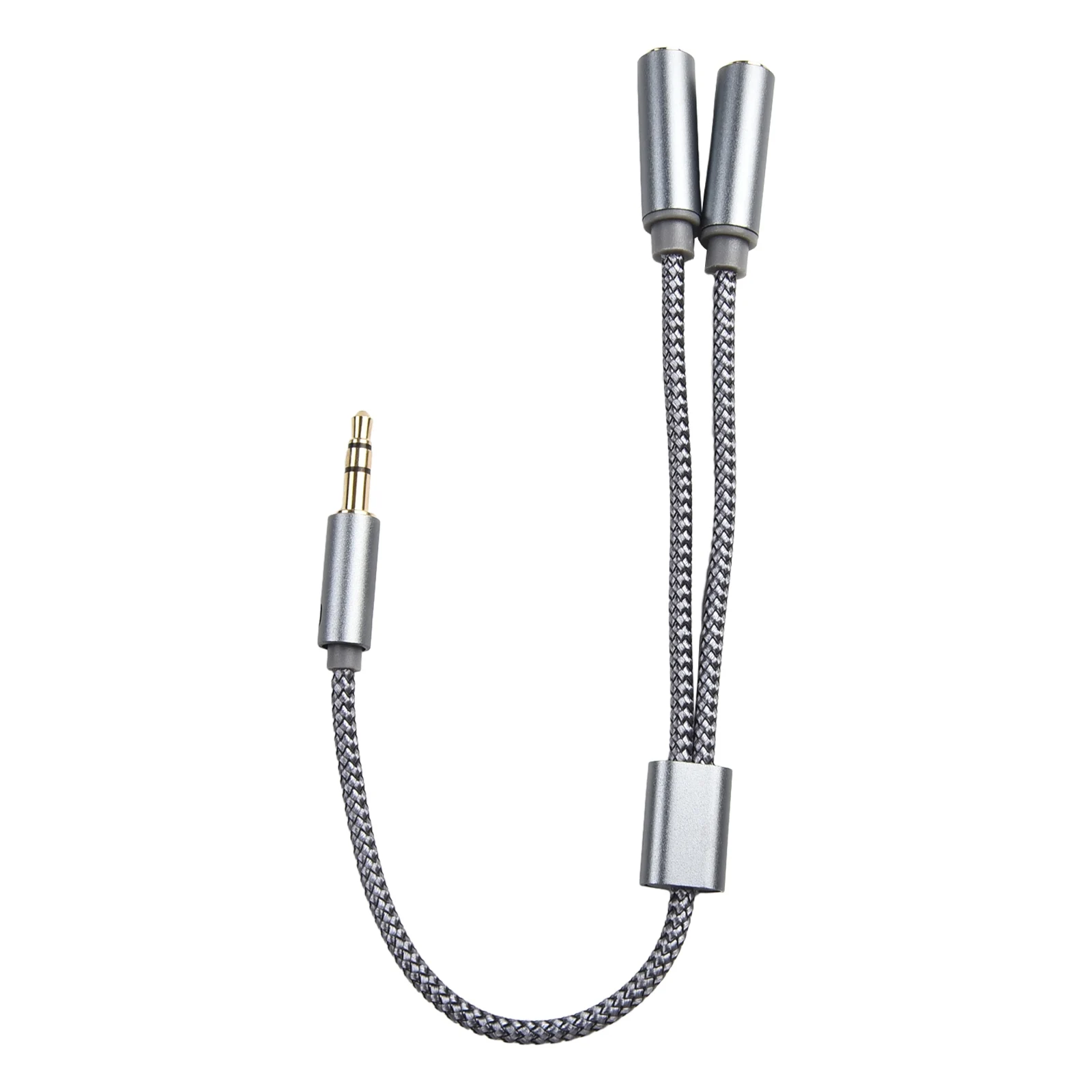 Kabel rozgałęziający słuchawki do komputera 3,5 mm żeński na 2 męskie gniazdo 3,5 - Mikrofon Audio Y Rozgałęźnik Adapter mikrofonu - Kabel Aux