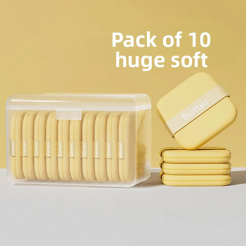 Miękkie gąbeczki do makijażu z poduszką powietrzną, elastyczne piankowe aplikatory do podkładu i pudru, zestaw gąbek do pudru w pudełku.