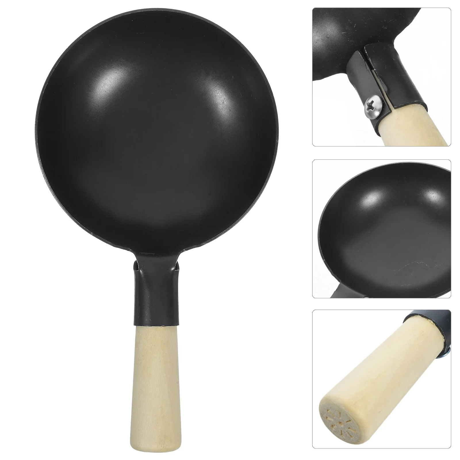 Mini Wok Pretend Play Kitchen Toy Cookware Frying Pot Models Simulation Cooking Tool Small Kitchenware Pan Kids Toys