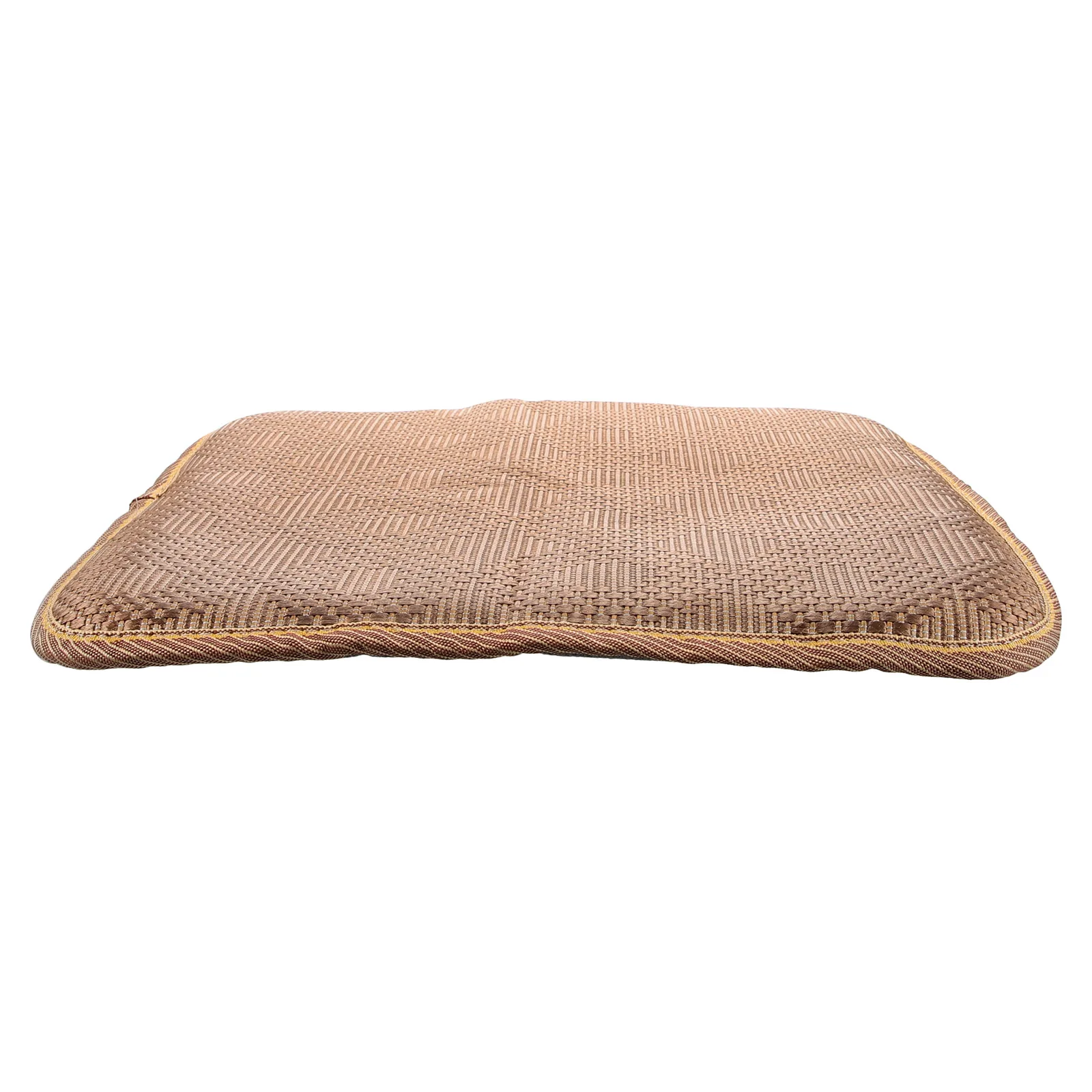 

Breathable Cooling Pad 40x40 Car Seat Cushion Ice Vines Circle Brown Linen Grey Double Sided Summer Office Car Interior Decor