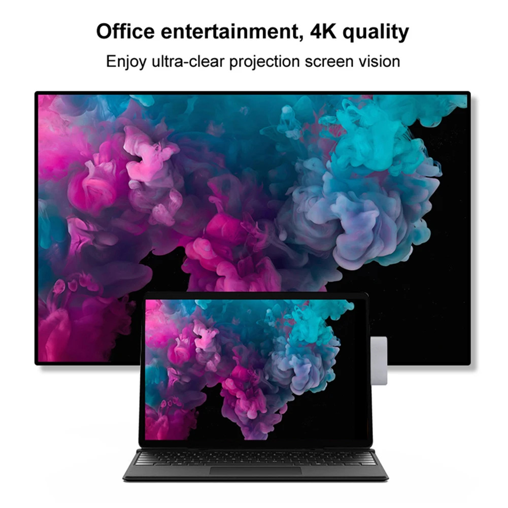 محطة إرساء للكمبيوتر المحمول PD شاحن Type-C Type-C Dock Splitter محمول 4K HDMI عالي السرعة لجهاز Microsoft Surface Pro 8