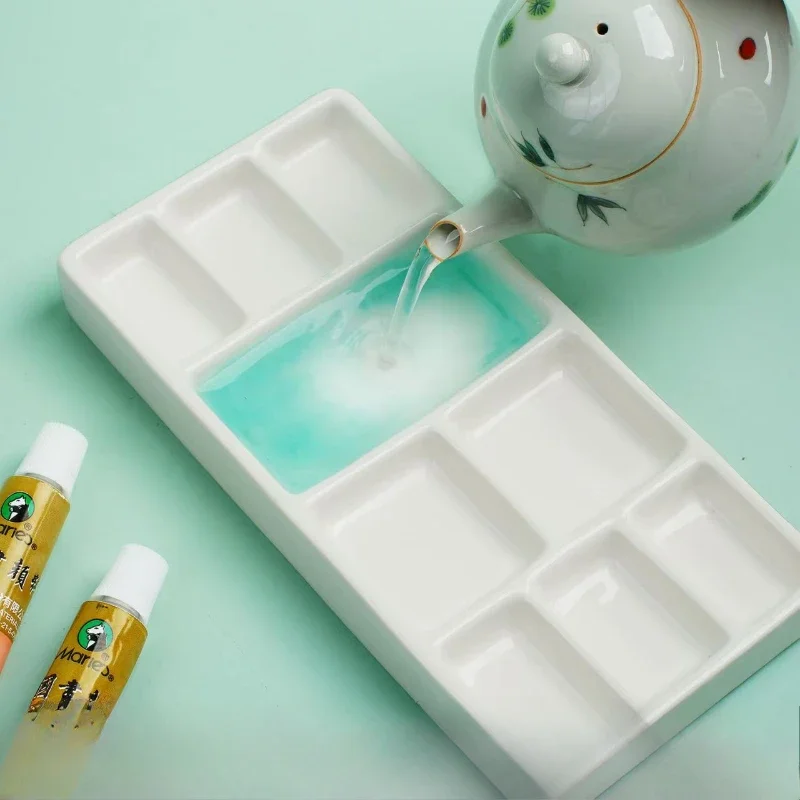 

Керамическая клетчатая цветовая палитра Студенты Китайская живопись Акварель Гуашь Акриловая живопись Специализированная цветовая палитра