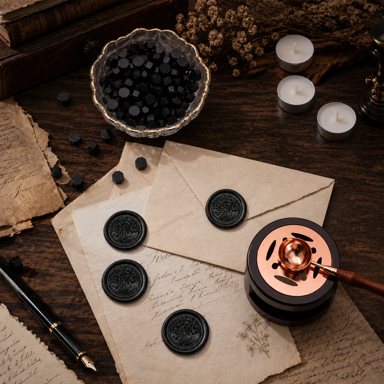 Wax Seal Beads Kit-200 stuks a - Batik Wax Kit recensie en prijs