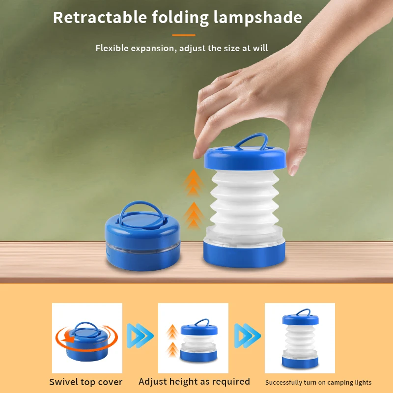 Cheap ABS Plastic Portable Dry Battery Portable Camping Light