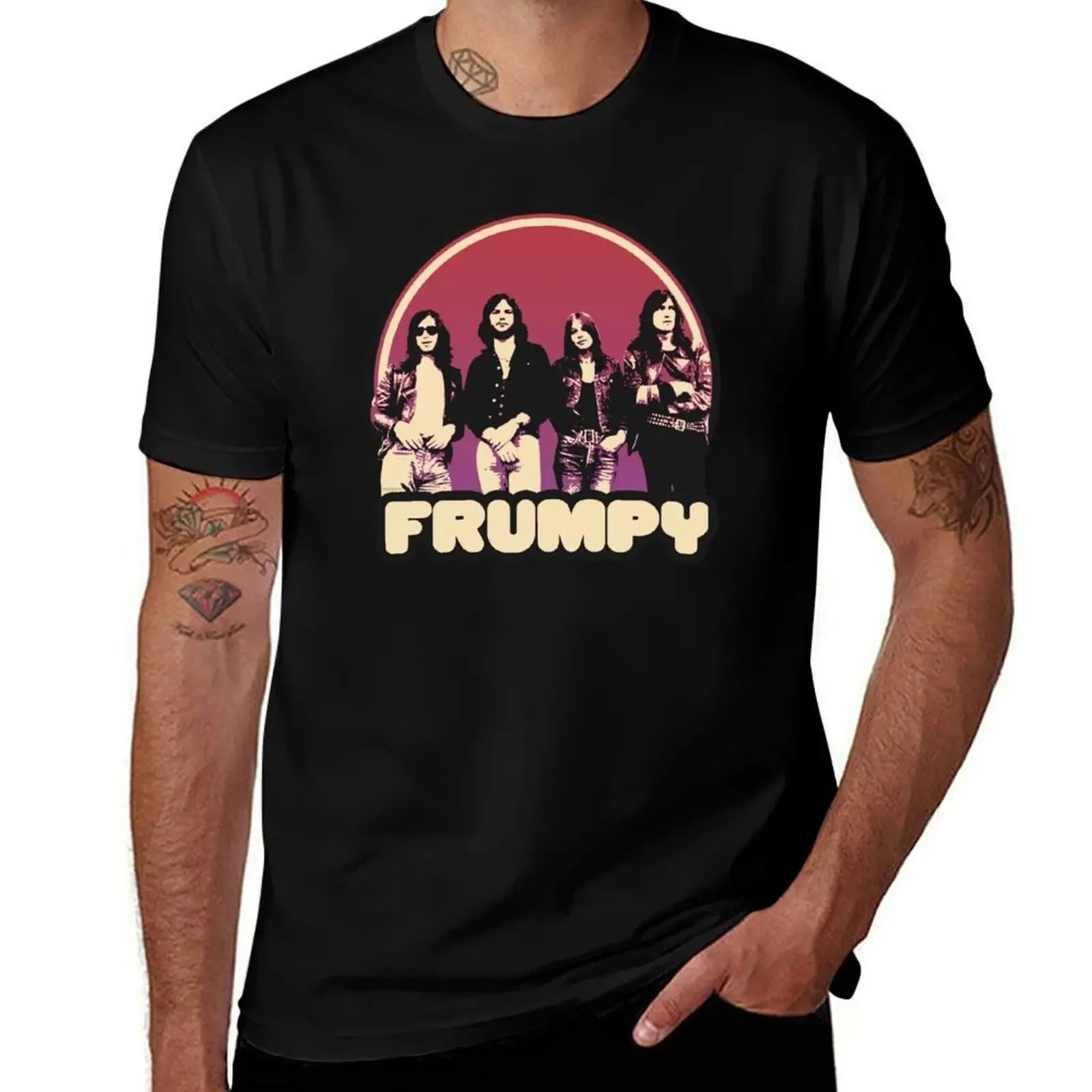 

Frumpy Krautrock Band T-Shirt plain sweat anime clothes t shirts for men cotton