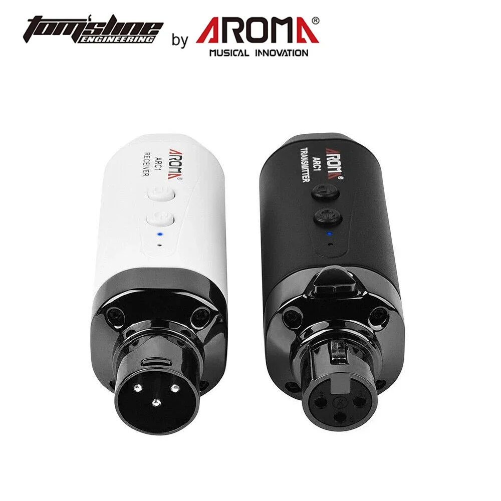 ﻿ AROMA ARC-01 5.8G Wireless Microphone System Wireless Guitar Audio Transmission System Rechargeable Transmitter Receiver