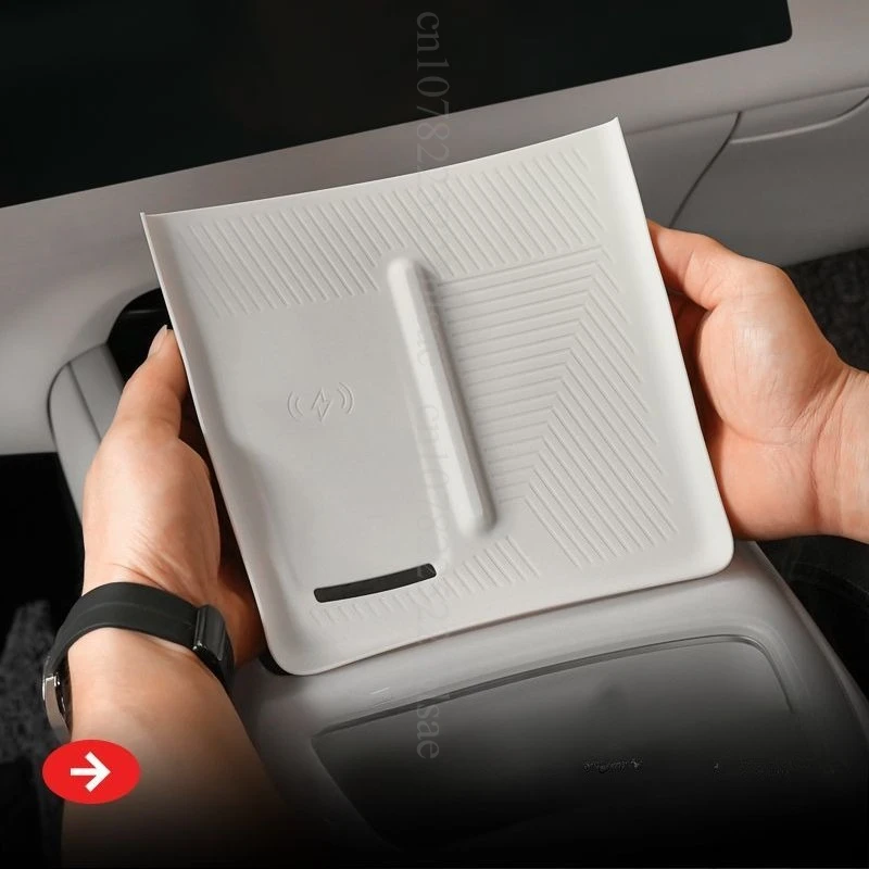 ل Changan Deepal L7 L07 منظم وحدة التحكم المركزية صندوق تخزين أسود منظم تخزين سفلي تحويل الملحقات الداخلية