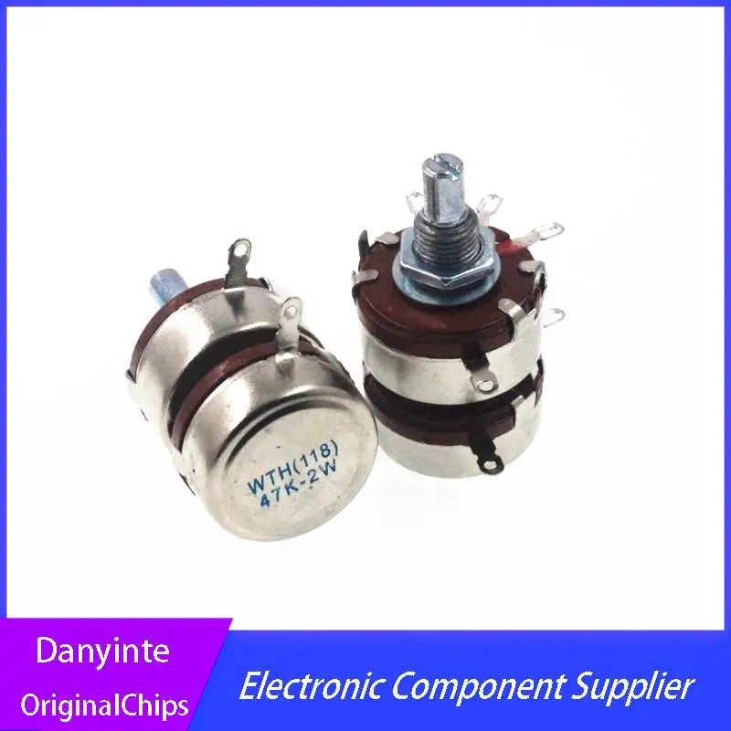 NEW    1PCS/LOT   WTH118 2W 47K  WTH(118) 2 layer dual  Potentiometer