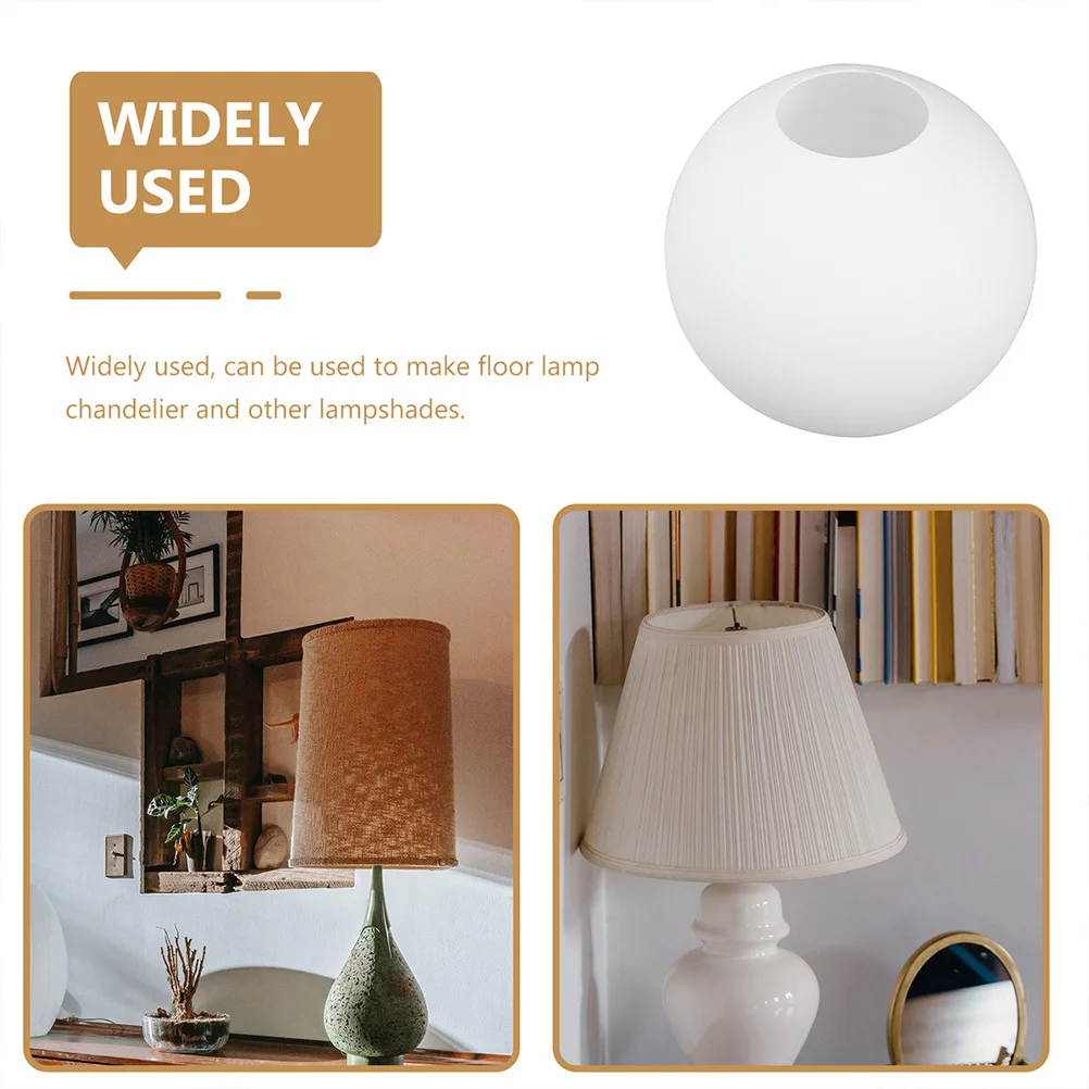 HOLIDYOYO متجمد زجاج غلوب غطاء مصباح 13.8 سنتيمتر الأبيض جولة أوبال فقاعة غطاء لاستبدال تركيب المصابيح #1