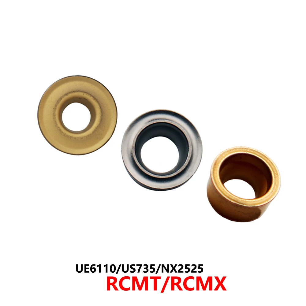 

Original RCMT0602 RCMT0803 RCMT0602MO RCMT0803MO RCMX1003MO RCMX1204MO UE6110 US735 Milling Carbide Inserts CNC Blade RCMT RCMT