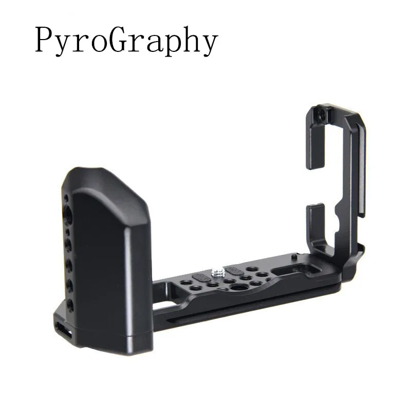 PyroGraphy X-T4/X-T3/XT2/XT1 Arca L-bracket with Built-in Aluminum Handle Grip Comfortable Grip for Fujifilm X-T4/X-T3/X-T2/X-T1