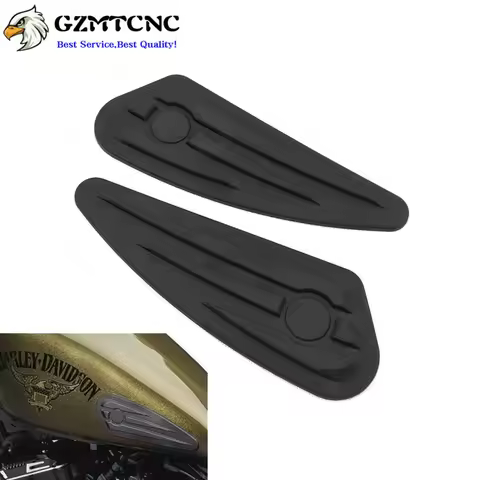 1 Pair Motorcycle Fuel Gas Tank Sticker Protect Pads Decal for Harley Sportster XL 883 1200 Softail Dyna Bobber X48 Street XG750