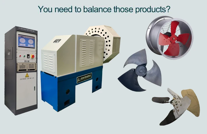 Newly Designed Double Sided Centrifugal Fan Blade Dynamic Balancing Machine Equipped with High Sensitivity Performance Sensors