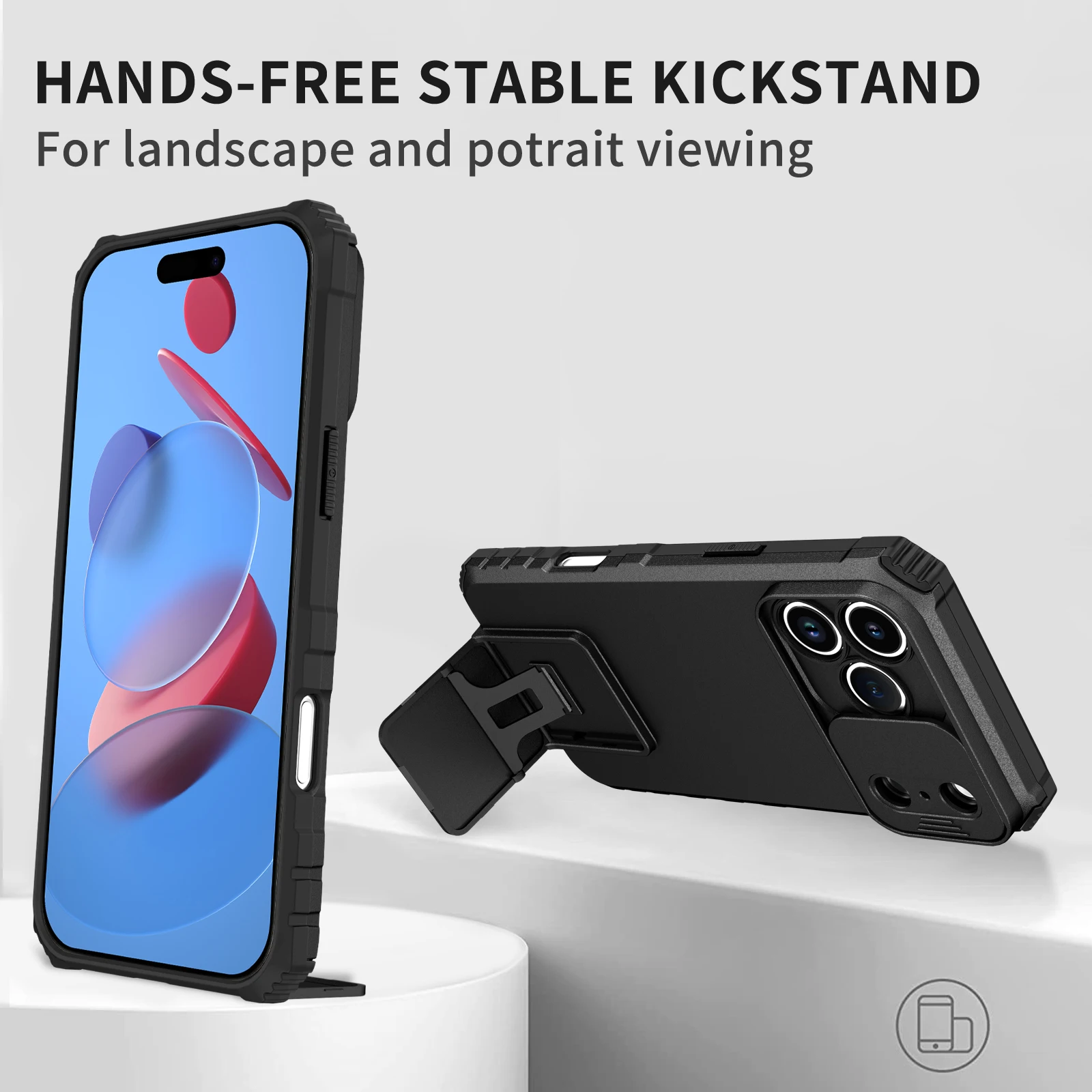 Casing Penyangga Kokoh dan Kuat untuk iPhone 17 Pro Max 13 12 Pro 14 Plus 17 Air 15 16 iPhone16 iPhone17 iPhone15 iPhone14