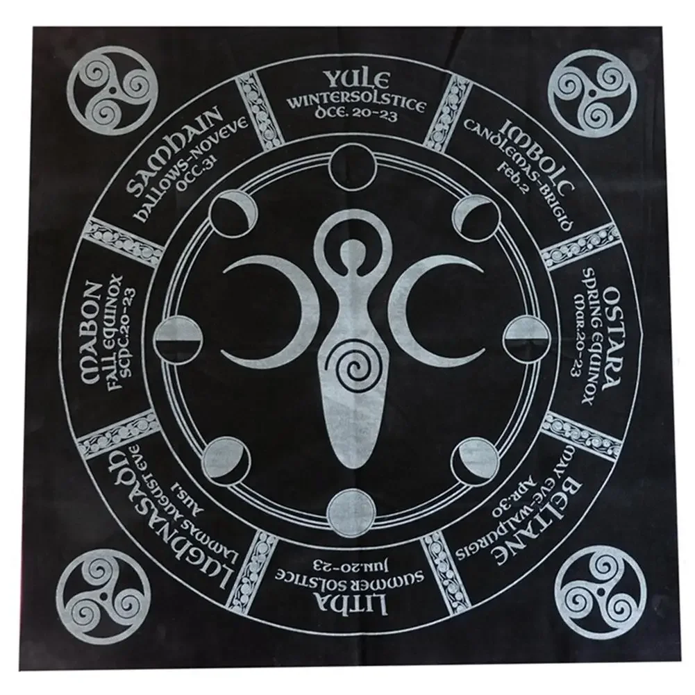 Altar Tarot Cloth Bag Party Tablecloth  Eight-array  Divination Witchcraft Tapestry Retro