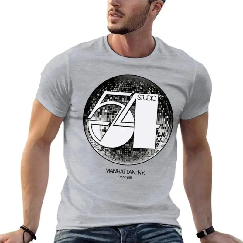 Studio 54 Disco Night Club Retro Oversize T Shirts Fashion Men\'S Clothes  Cotton Streetwear Plus Size Top Tee