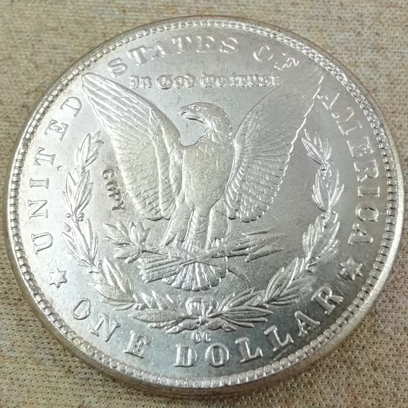 US 1879-CC Morgan Dollar in 90% pure silver 38.1mm Copy