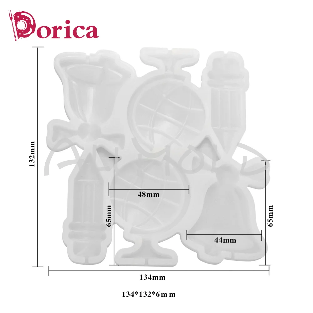 Dorica Globe/Bells Epoxy Lollipop Mold Chocolate Silicone Cake Mould Cake Decorating Tools Kitchen Accessories Bakeware