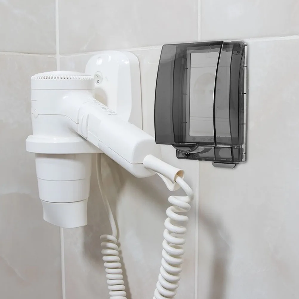 

2pcs 86Type Waterproof Clear Plastic Electrical Box Protector Outlet For Bathroom Outdoor Wall Switch Socket Face Plate Panel