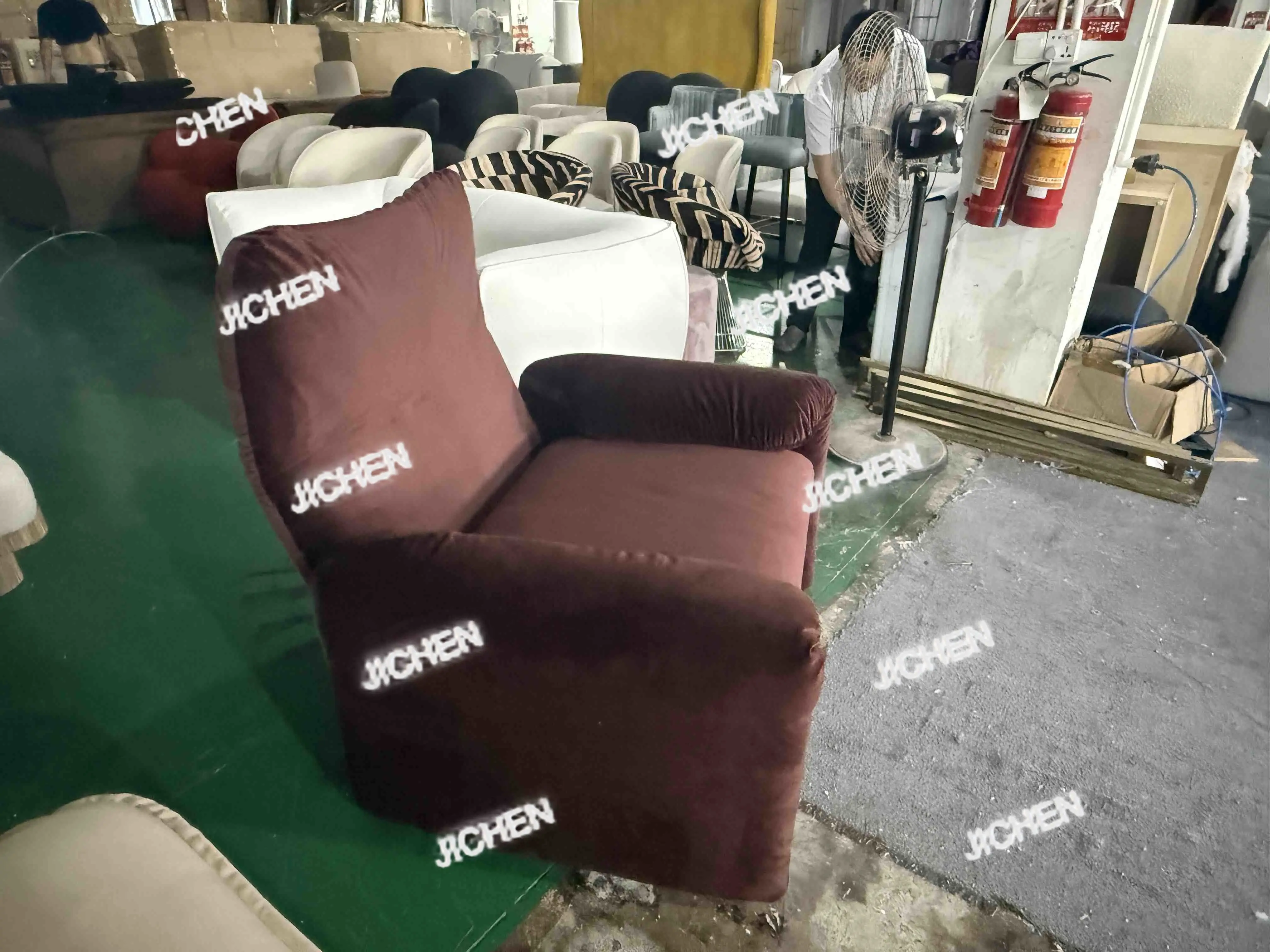 

HG Modern Malarenga Single Lounge Chair Modern Fabric Lounge Chair New Design For Living Room