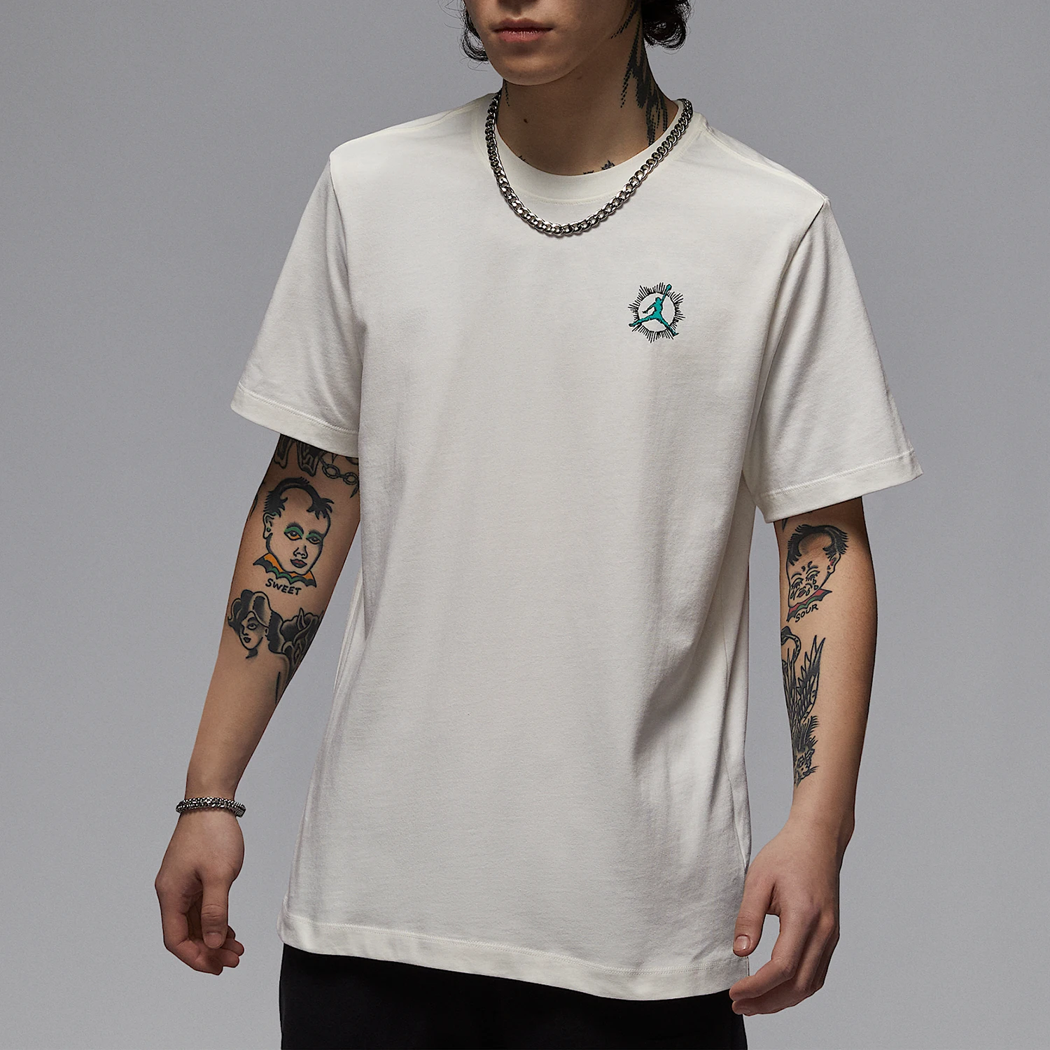 

Nike Genuine Jordan Men's Knit Printed Breathable Casual T-Shirt IB7529-133