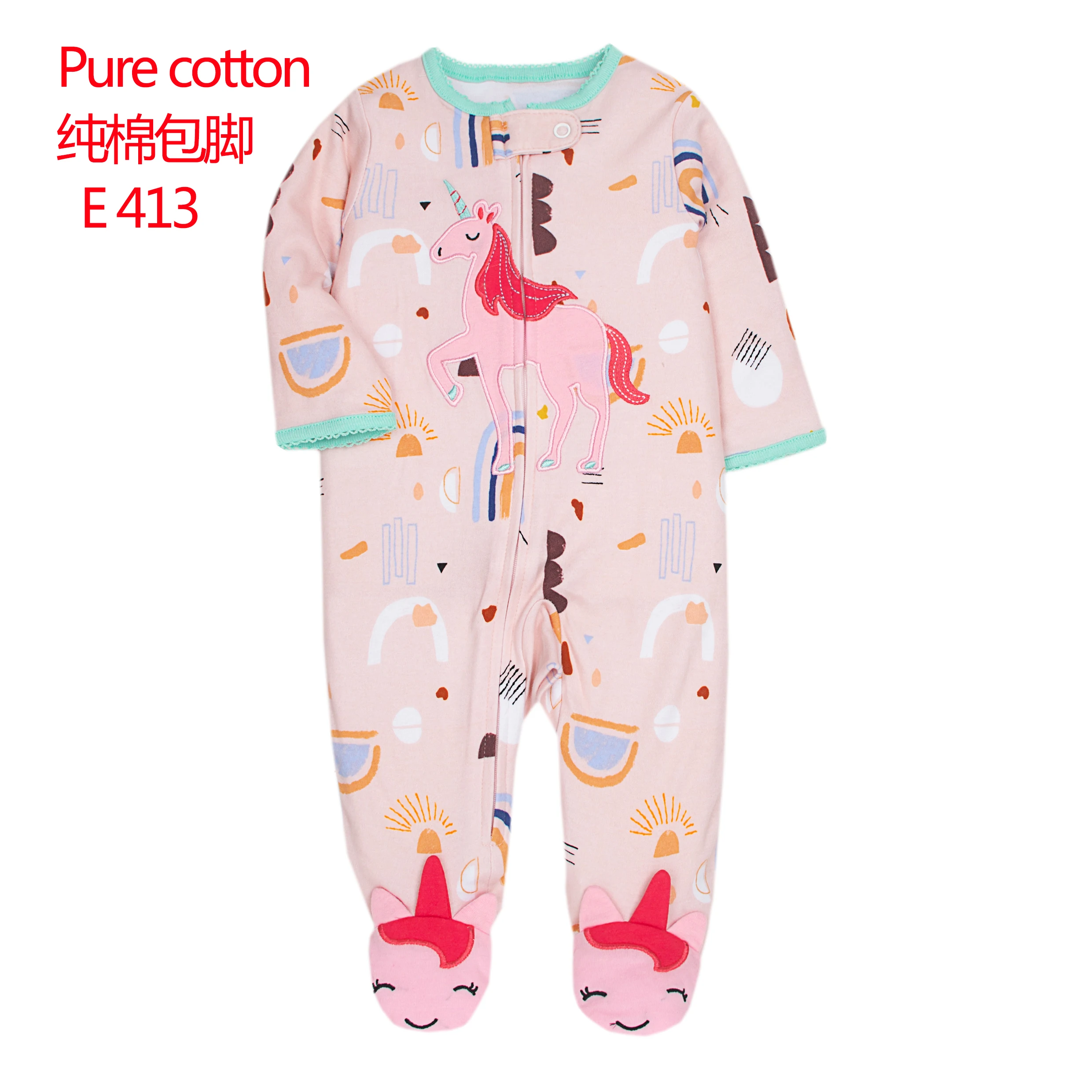 2023 Baby Pajamas Cotton One-piece Romper Clothing Zipper Newborn Clothes Toddle Girls Jumpsuit Children\'s Outfit Ropa Para Bebe