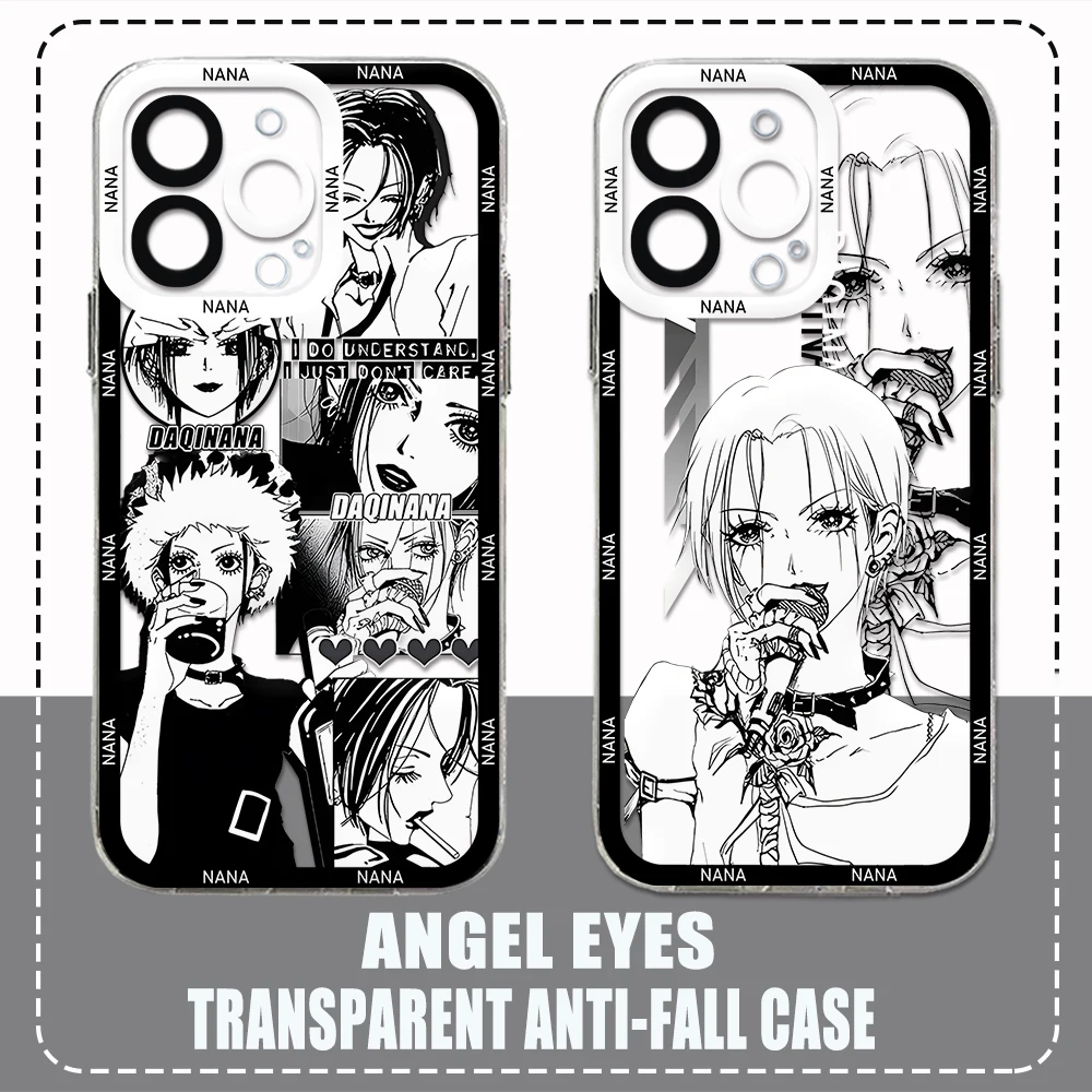 Fashion Oosaki N-Nana Phone Case for Samsung S24 S23 S22 S21 S20 S10 FE Note20 Note10 Plus Ultra Lite 5G Clear Soft TPU Cover