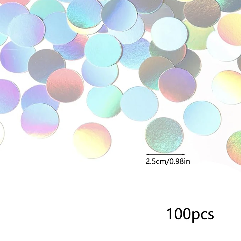 100 Stück schillernde Disco-Party-Dekorationen, Konfetti, Hochzeit, Geburtstag, Bachelorette, Baby, Brautparty, Verlobung, Valentinstag-Dekoration – Detail 5