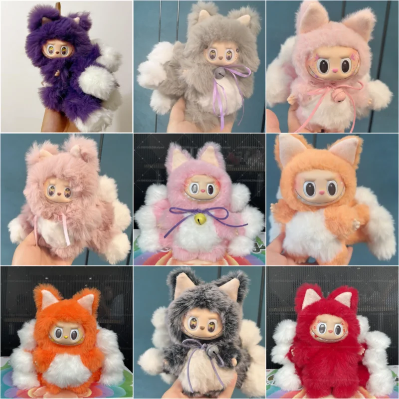 

High Quality 1:1 Labubu V1 2 3 Generation And Nine-Tailed Fox Random Diy Makeup Series Blind Box Cute Replica Pendant Match Gift