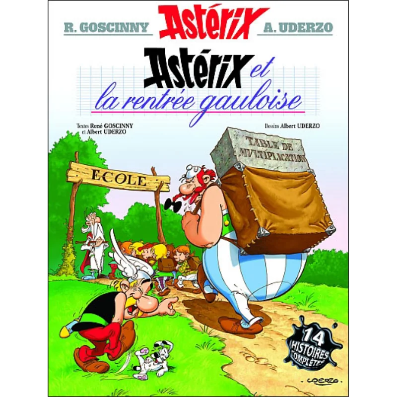 

Астерикс, том 32, Астерикс и галтический возврат в школу Рен Госнени Хачат Левр, Международный 9782864971535 Книга