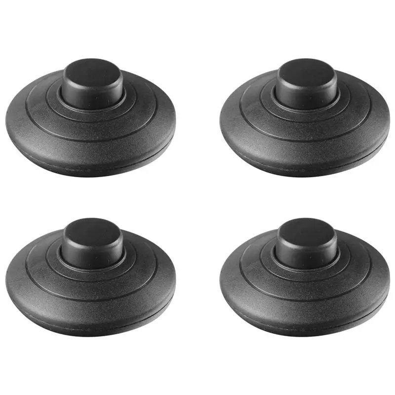 

AB47-4Pcs Черный ножной переключатель для лампы, кнопочный выключатель питания, педальный выключатель света